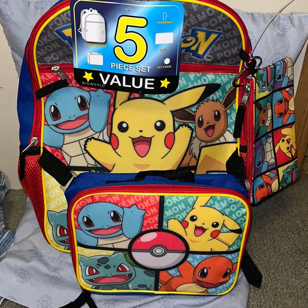 Pokémon children’s 5 Piece Set for School/Travel